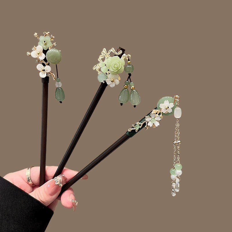 Women'S Formal Accessories - Antique Wooden Hairpin Women's Elegant Hair