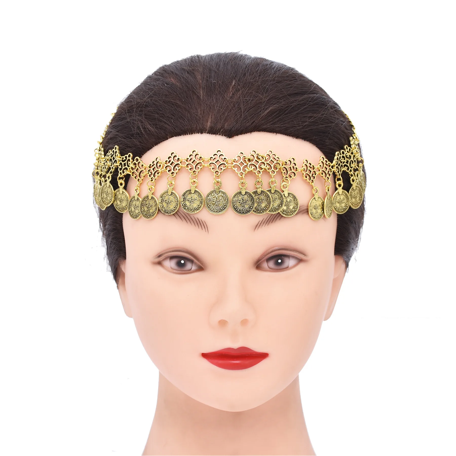 Women Accessories Pakistan - Vintage Coins Pendant Necklace Head Accessory