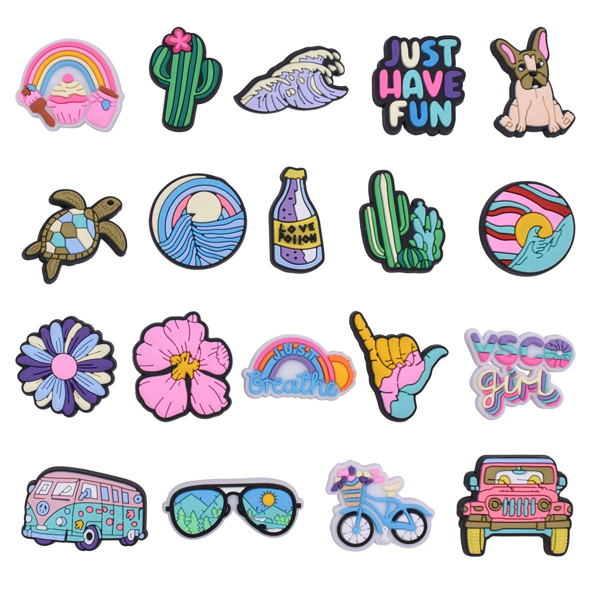 Women'S Accessories Crocs - Beach Vacation Shoe Charms for Crocs