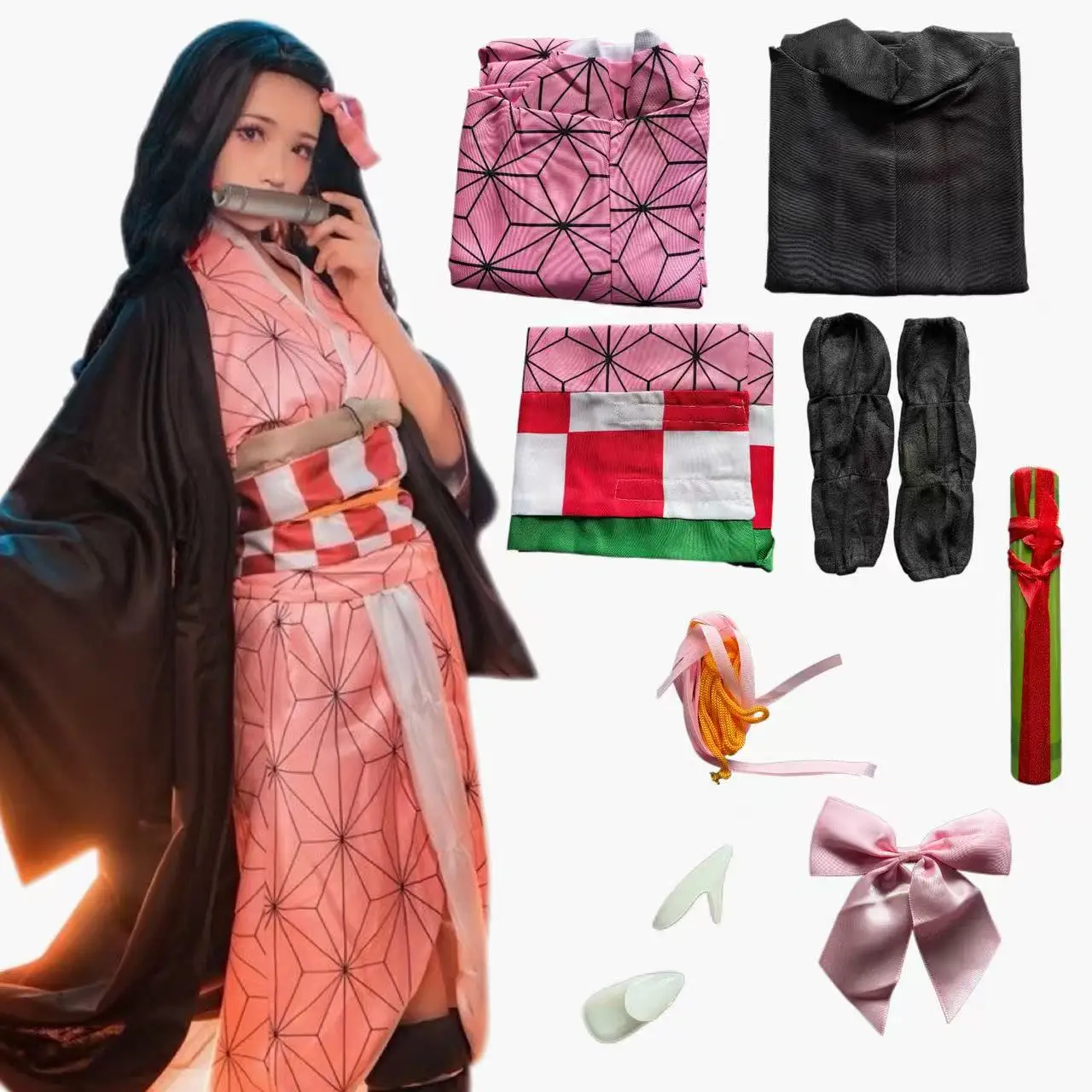 Anime  Kamado Nezuko Cosplay C - Women'S Vacation Accessories ulasan dan harga