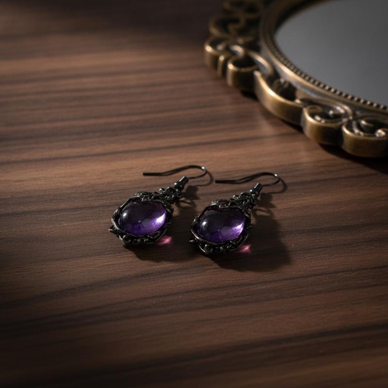 Vintage Purple Crystal Hollow  - Women'S Accessories For Formal Wear ulasan dan harga