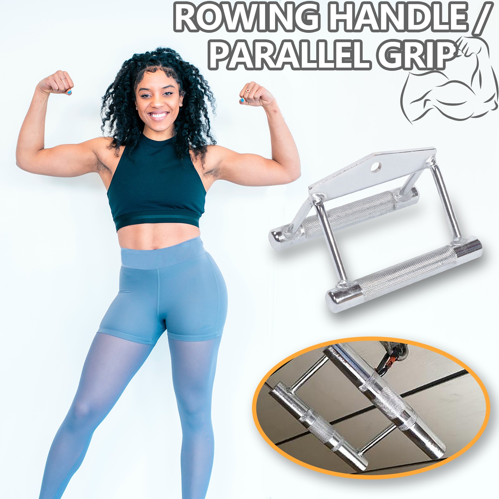 Parallel Grip Rowing Handle Fi - Women'S Exercise Accessories ulasan dan harga