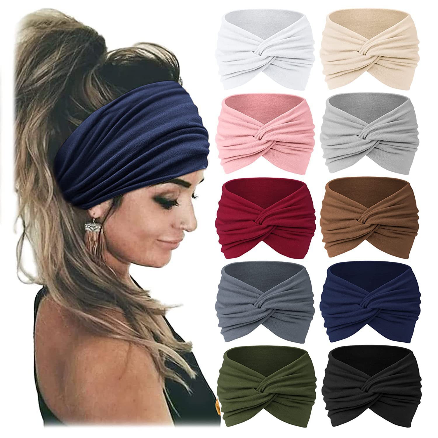 Women's Wide Elastic Headband, - Women'S Exercise Accessories ulasan dan harga