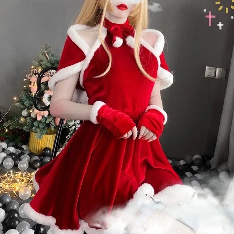 Christmas Cosplay Costume Dres - Women'S Vacation Accessories ulasan dan harga