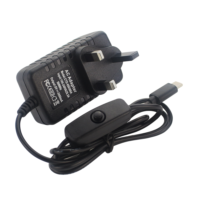 5V 3A Power Supply with ON/OFF - Women Accessories In Uk ulasan dan harga