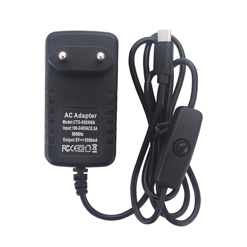 5V 3A Power Supply with ON/OFF - Women Accessories In Uk ulasan dan harga