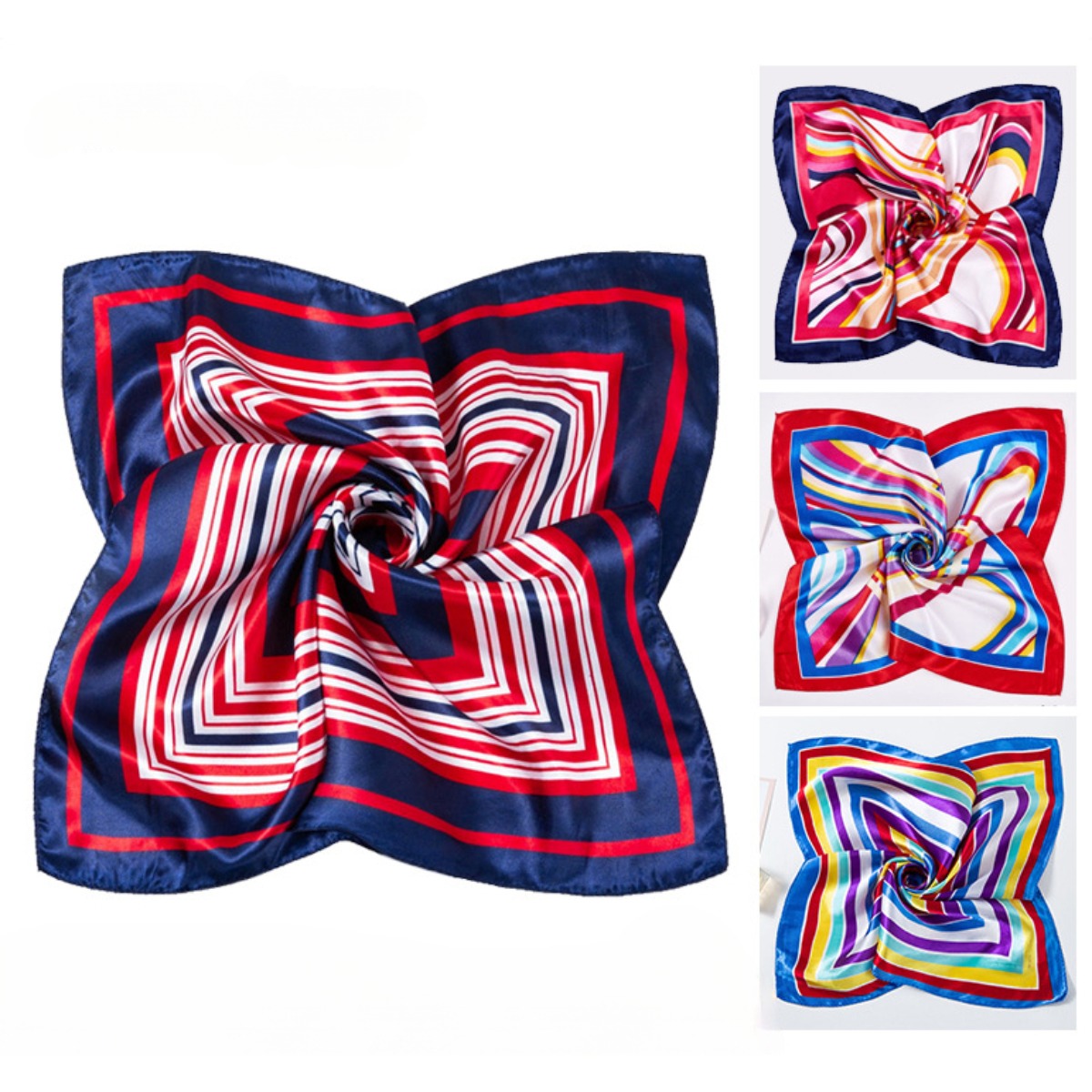 50*50cm Square Silk Scarves Sc - Women'S Accessories For Neck ulasan dan harga