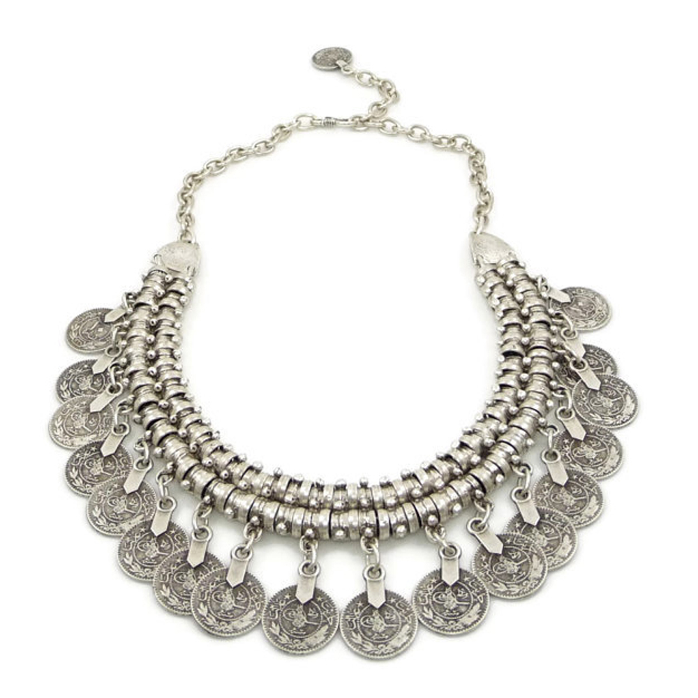 Vintage Alloy Coins Tassel Cho - Women Accessories Pakistan ulasan dan harga