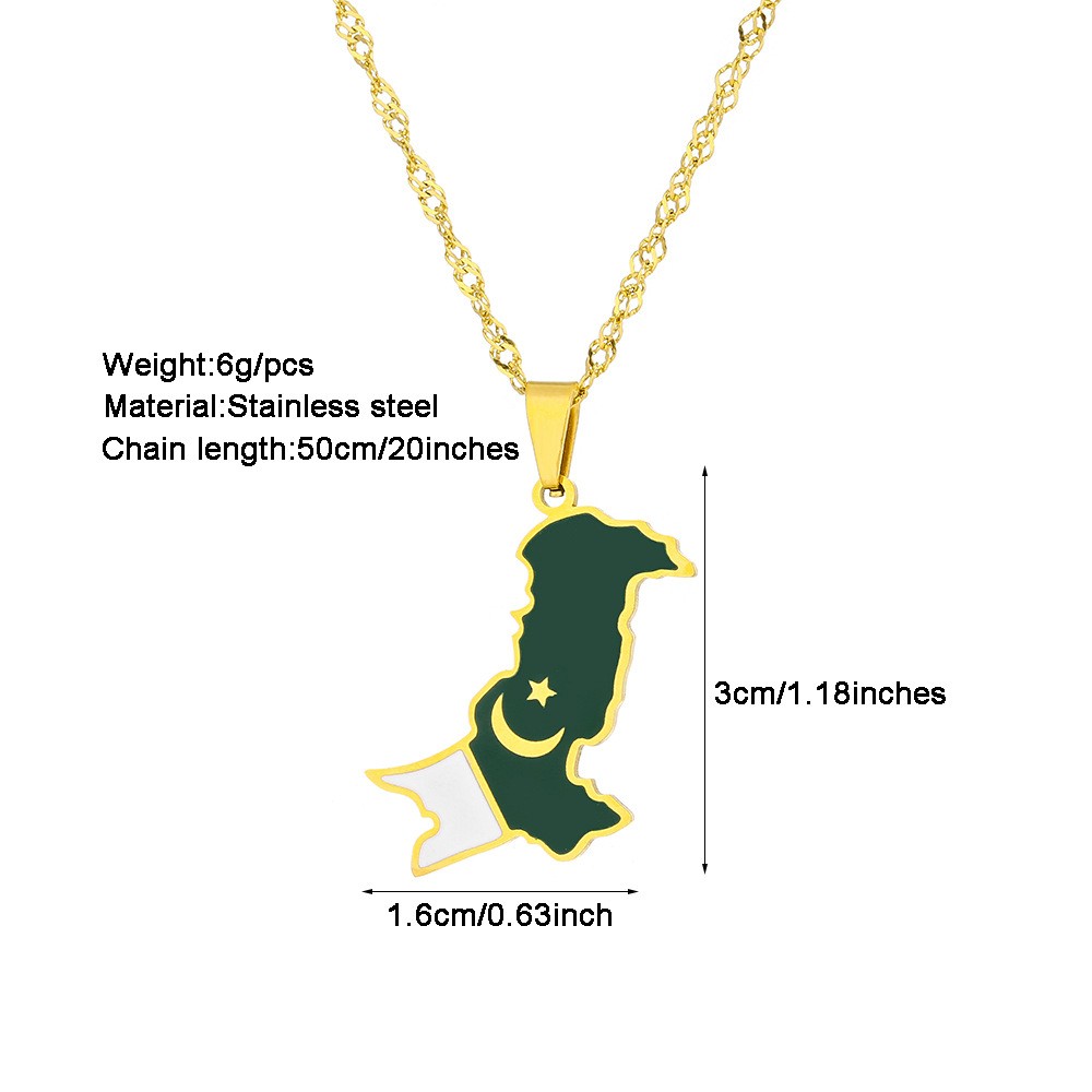 2026 Enamel Pakistan Map Penda - Women Accessories Pakistan ulasan dan harga