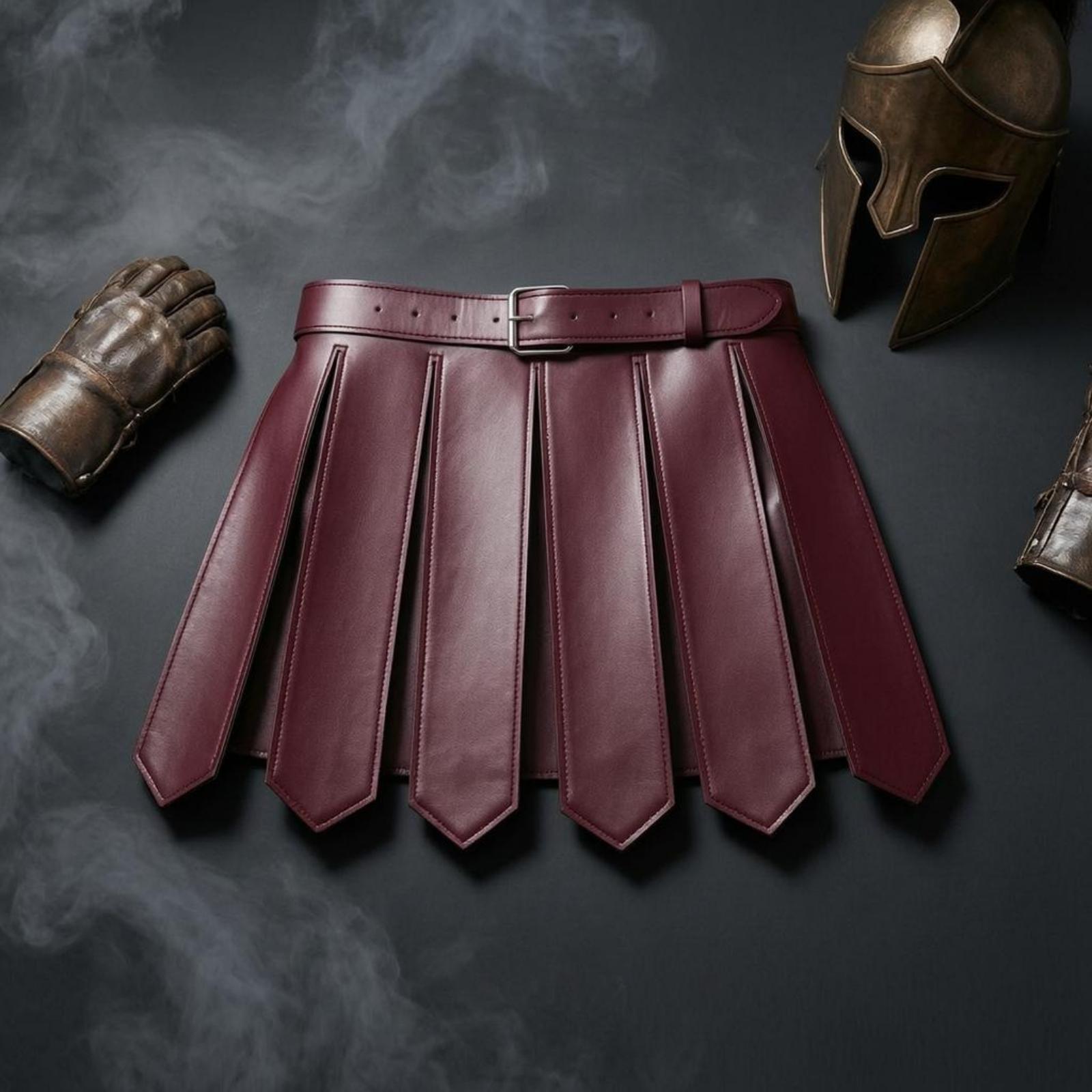 PU Leather Spartan Warrior Ski - Women'S Kilt Accessories ulasan dan harga