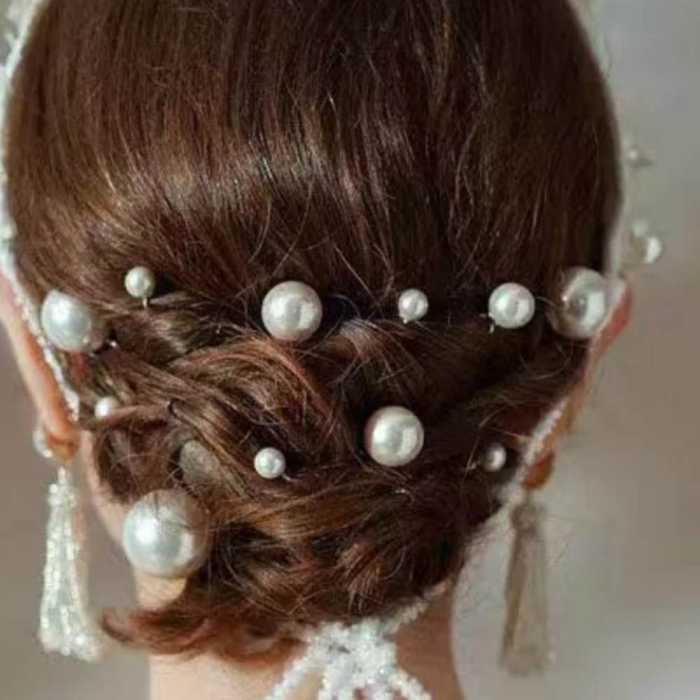 Pearl Crystal Hair Pins Comb S - Women'S Formal Accessories ulasan dan harga
