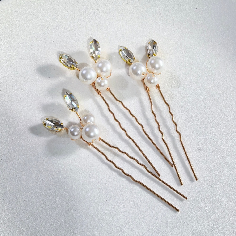 Pearl Crystal Hair Pins Comb S - Women'S Formal Accessories ulasan dan harga
