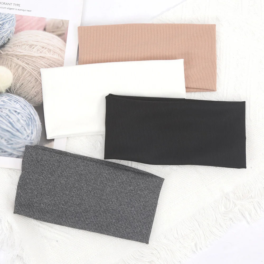 Wide Hair Bands Solid Color El - Women'S Running Accessories ulasan dan harga