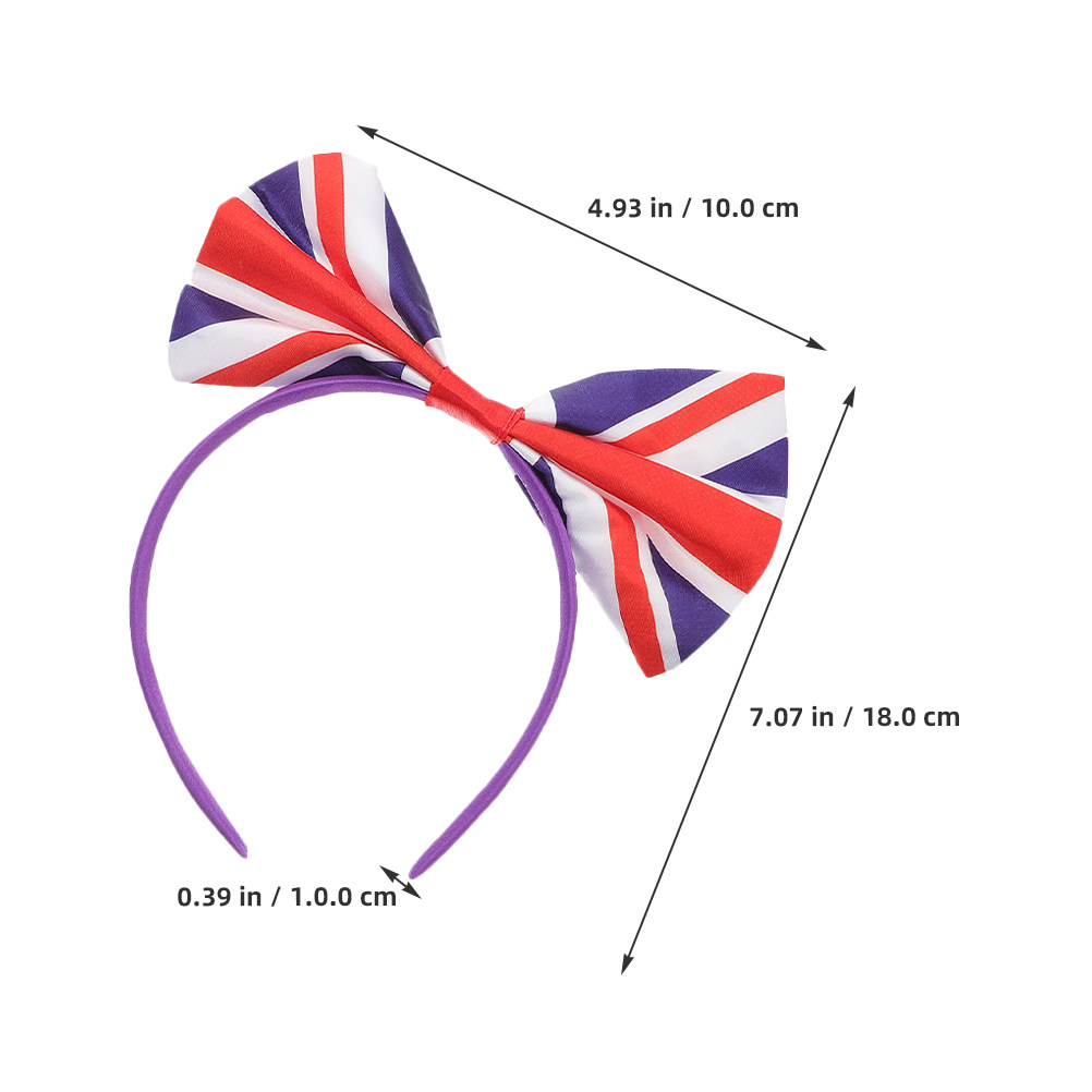 2Pcs Uk Flag Bow Headband for  - Women'S Accessories Uk ulasan dan harga