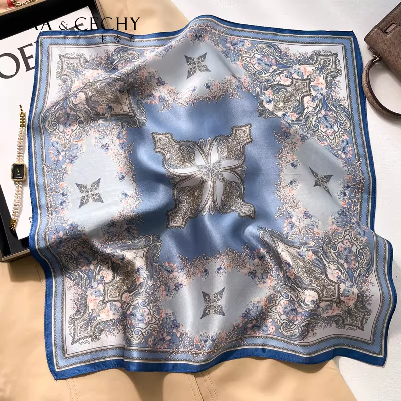 Baroque Floral 100% Mulberry S - Women'S Accessories For Neck ulasan dan harga