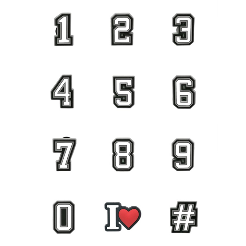 1pcs PVC Number Shoe Charms fo - Women'S Accessories Crocs ulasan dan harga